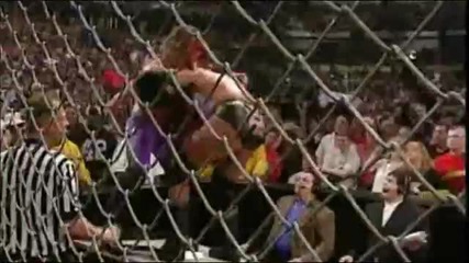 Triple H Ddts Chris Jericho on the Announcer Table