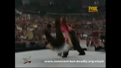 Raw12.06.2000 Stephanie The Women Champion е нападната от Lita