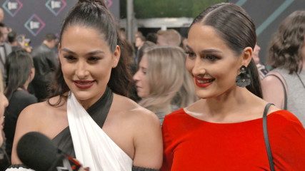 The Bella Twins and Nia Jax dazzle at the E! People's Choice Awards