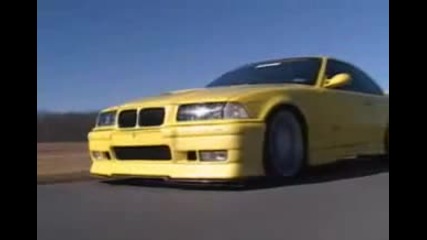 Yellow Bmw e36 