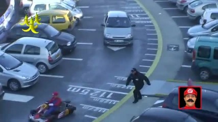 Super Mario шофира на живо