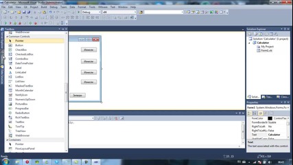 Как да си направим обикновен калкулатор - Visual Basic 2010