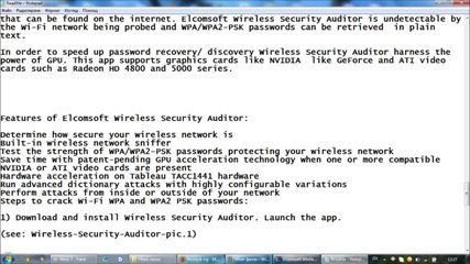 Инсталиране на програмата Elcomsoft Wireless Security Auditor 4.0.211+crack