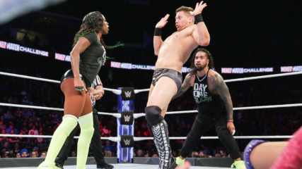 Miz tells Asuka "there's no hugging in wrestling!" on WWE MMC