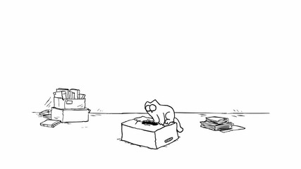 Simon's Cat in '"the Box"