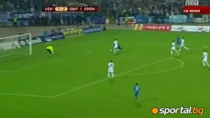 Levski - Gent 3 - 2 League Eupopa 16 - 09 - 2010