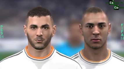 Fifa 14 vs Pes 14 Двубоят между лицата на Реал Мадрид