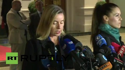 Austria: Mogherini gives Quartet's statement on Israel-Palestine conflict