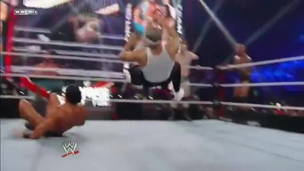 Double Gutbuster into Fallaway Slam - Mason Ryan