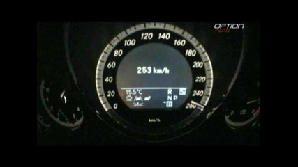 250 kmh en Mercedes E350 Cgi
