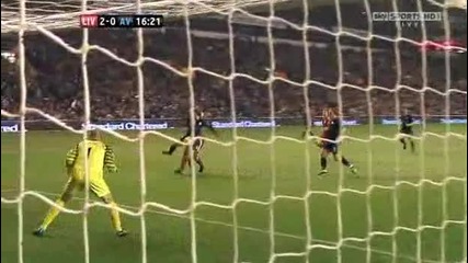 Liverpool vs Aston Villa 2 - 0 Babel