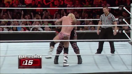 Dolph Ziggler vs. Mark Henry - Beat the Clock Challenge Raw, May 19, 2014