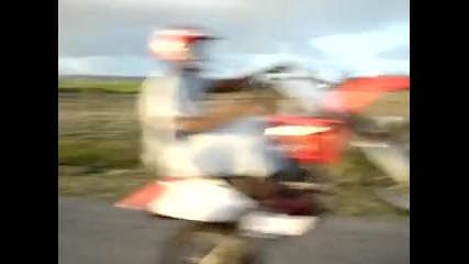 Crf 450 and drz 400 wheelie