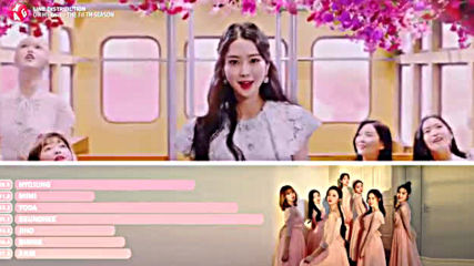 Oh My Girl - The Fifth Season Ssfwl Line Distribution Color Coded -