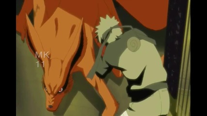Naruto, Killer Bee, and Kushina vs Kyuubi