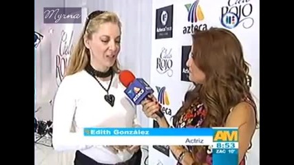 Edith Gonzalez y elenco de 'cielo Rojo' comparten desayuno