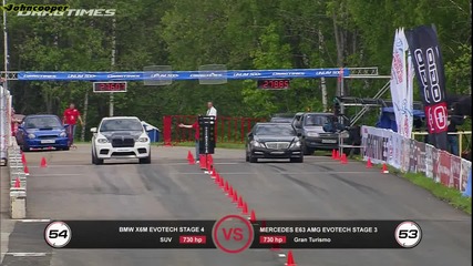 Mercedes E63 Evotech vs Bmw X6 M Evotech