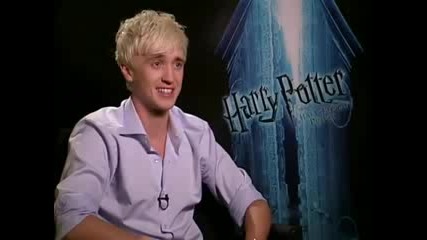 Tom Felton - интервю Harry Potter and the Half Blood Prince част 2