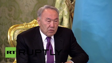 Назарбаев към Путин: "Казахстан винаги ще подкрепя Русия."