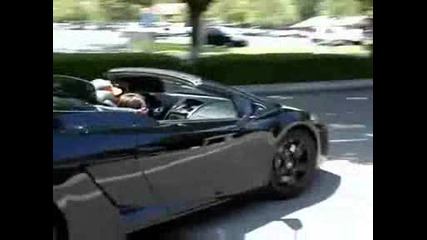 Черно Ламборджини Gallardo Spyder