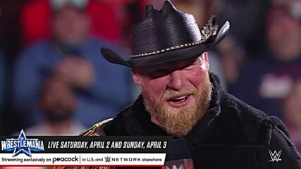 Brock Lesnar can't wait to get his hands on Roman Reigns and become Undisputed Champion at WrestleMania: Raw, March 28, 2022