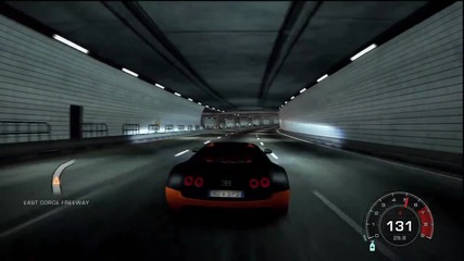 Need For Speed Hot Pursuit- Bugatti Veyron Supersport 16.4 Speed Run