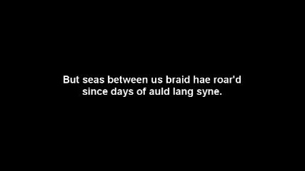 Auld Lang Syne (with lyrics)