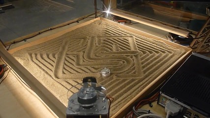 Машина рисува в пясъка: Four Cable Drawing Machine