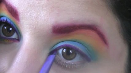Full rainbow eye ( Грим )