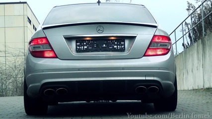 Страхотен звук от Mercedes C63 Amg V8 540 Hp