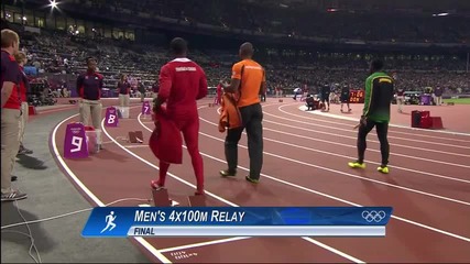Световният рекорд на ямайската щафета 4 x 100m мъже * Лондон 2012