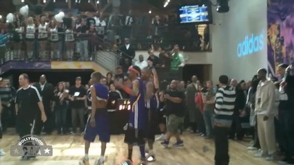 Chris Brown And Snoop Dogg Play Basketball