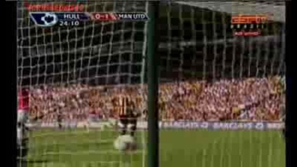24.05.09 Хъл Сити - Манчестър Юнайтед 0:1 Феноменален гол на Дарън Гибсън