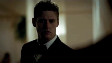 Damon pushes Kol off of the balcony