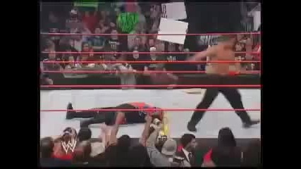 Randy Orton Returns and has an Rko Rampage 