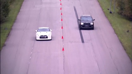 Unlim 500+ Nissan Gt-r Stage 2 vs Jeep Grand Cherokee Srt-8 Supercharged