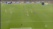 Баркли с гол във вратата на Арсенал