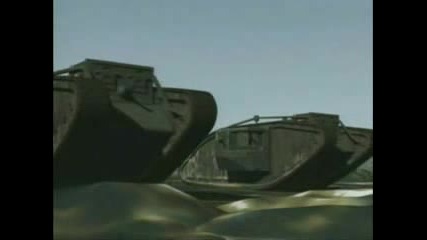 Първия танков дуел между Mark Mk.I vs A7V