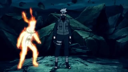 Naruto, Kakashi and Gai vs Obito and Gedo Mazo