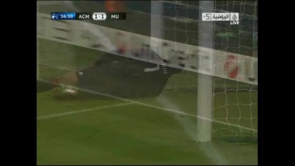 Hq Milan vs Manchester United 1:1 Scholes goal 