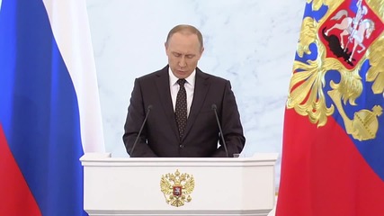 Russia: Putin says 'Russia has long been at the forefront of the war against terrorism'
