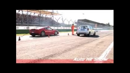 Renault R5 срещу Ferrari F430