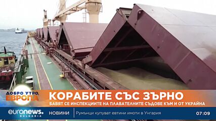 Над 100 украински кораба със зърно чакат да преминат Босфора