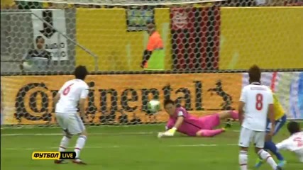 Бразилия - Япония 2:0, Паулиньо (48)