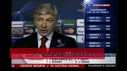 Шампионска Лига: Арсенал - Аэ Алкмаар 4:1 