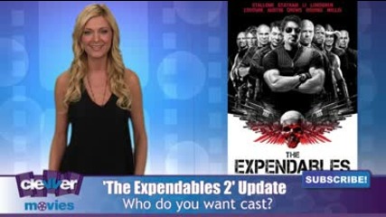 Тейлър Лаутнър и Никълъс Кейдж в филма The Expendables 2