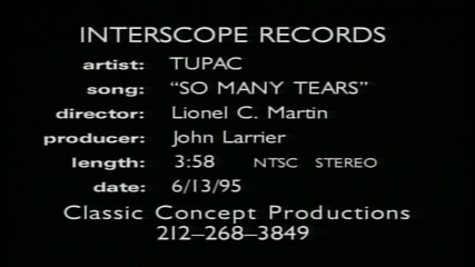 2pac - So Many Tears
