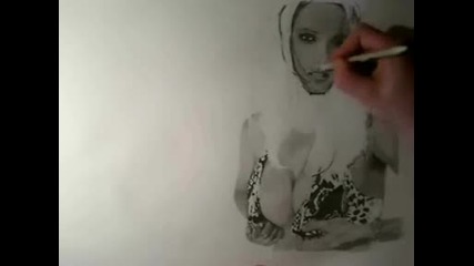 Drawing Sexy Adriana Lima 