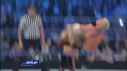Edge Spears Dolph Ziggler on Mid-air