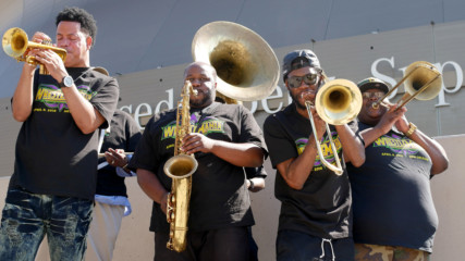 Kurt Angle's theme played by New Orleans brass band
